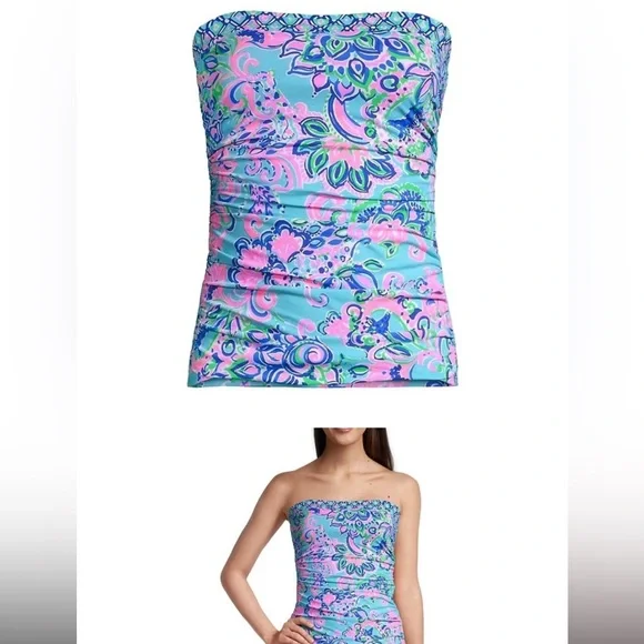 Lilly Pulitzer ‘Blue Horizon Jungle Sunrise’ Tankini *Size 10, New w/Out tags - Picture 10 of 10